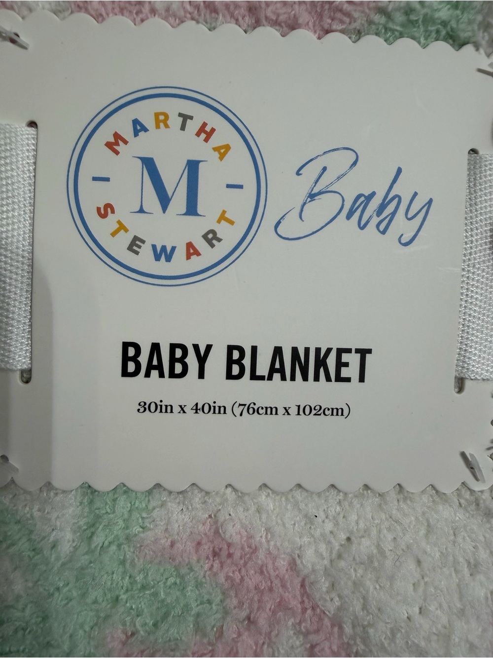 *NWT* Martha Stewart Strawberry Baby Blanket - Picture 4 of 5